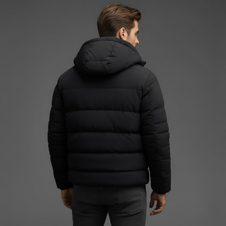Lars | Herren Winter Steppjacke Mit Kapuze