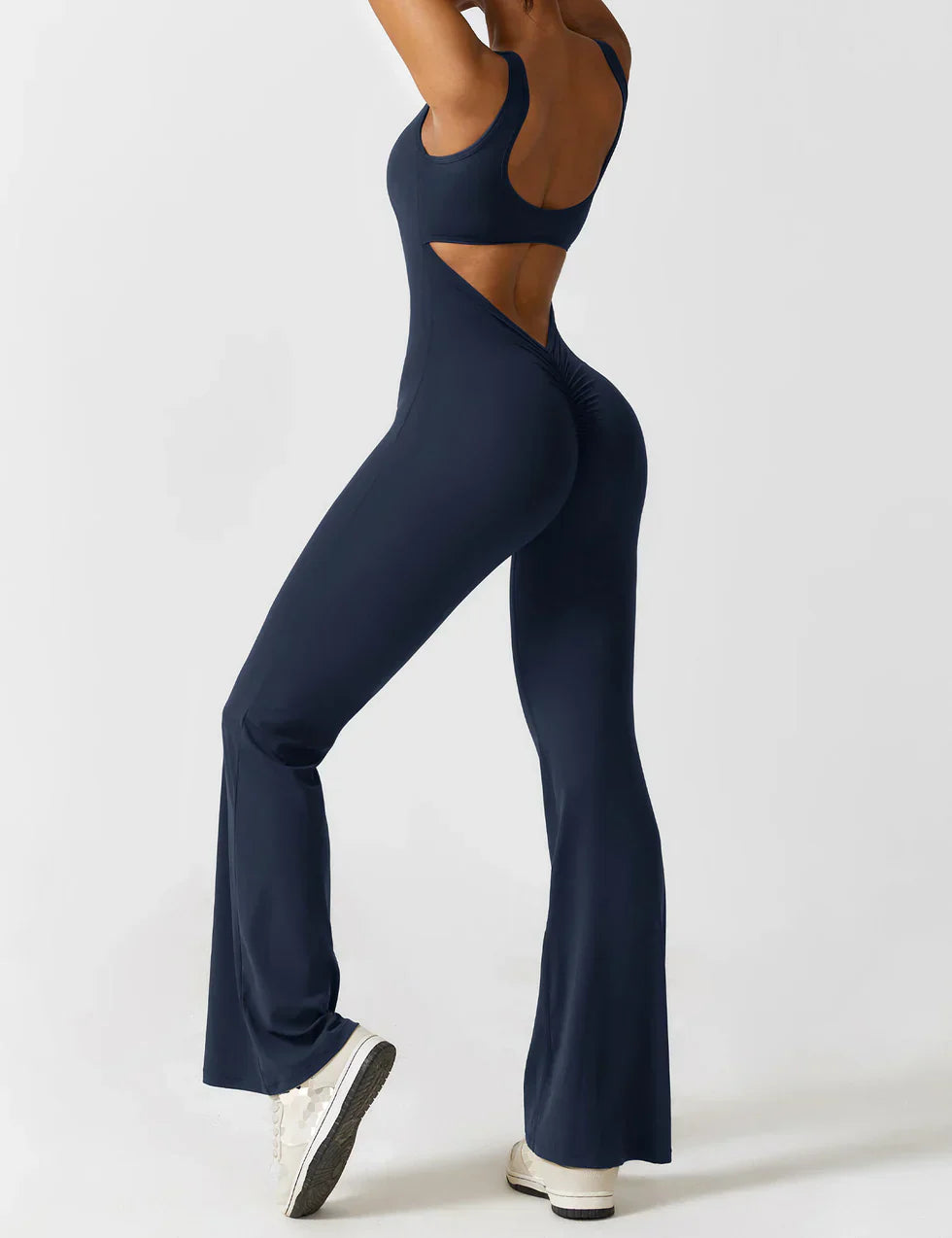 Edith | Eleganter Jumpsuit mit Ausgestelltem Rückenausschnitt - Elle Zürich
