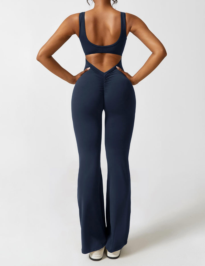 Edith | Eleganter Jumpsuit mit Ausgestelltem Rückenausschnitt - Elle Zürich