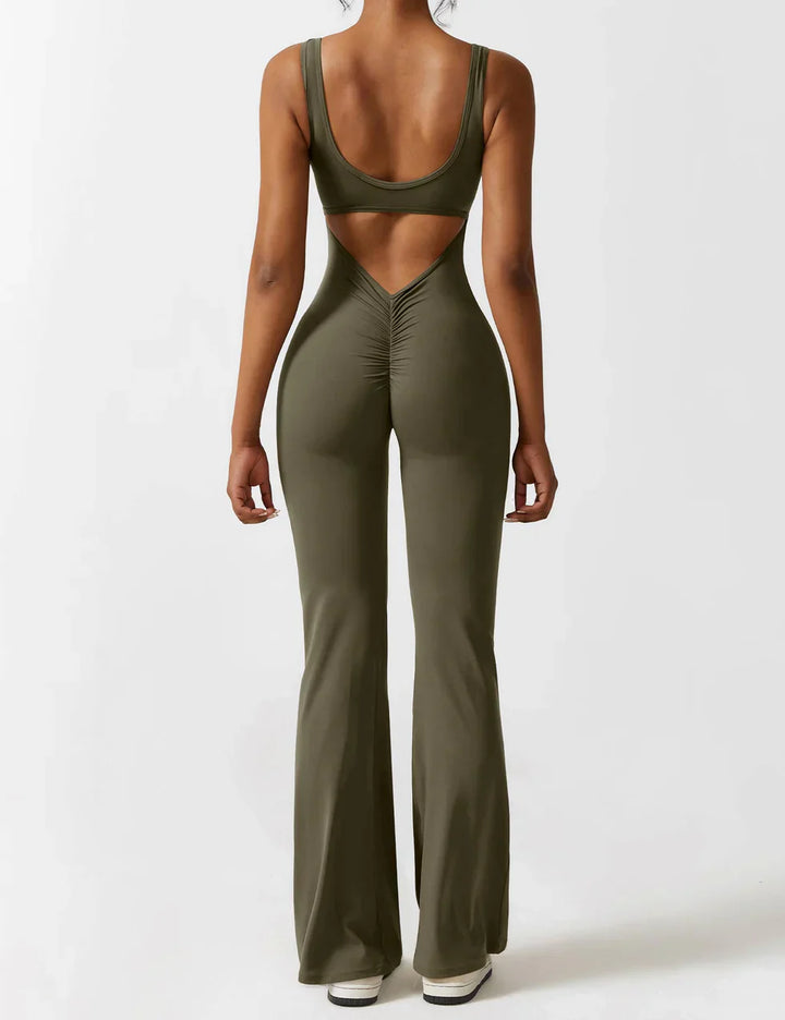 Edith | Eleganter Jumpsuit mit Ausgestelltem Rückenausschnitt - Elle Zürich