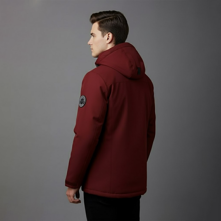 Clemens | Herren Wasserdichte Ski Winterjacke Mit Kapuze Für Draußen