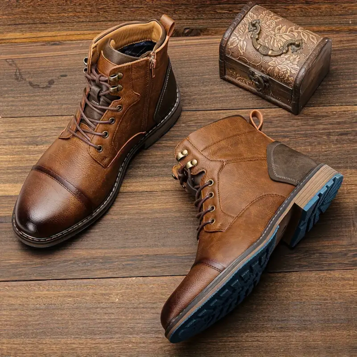 Niklas | Robuste Leder-Schnürstiefel für Herren