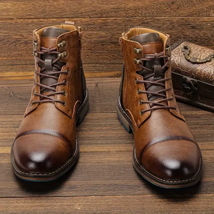 Niklas | Robuste Leder-Schnürstiefel für Herren