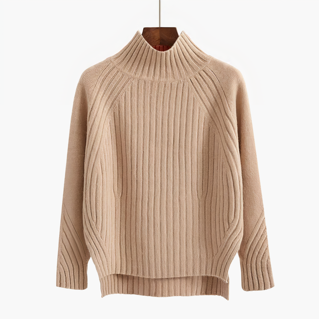 Anke | Frauen Winterpullover mit hohem Kragen für Wärme - Elle Zürich