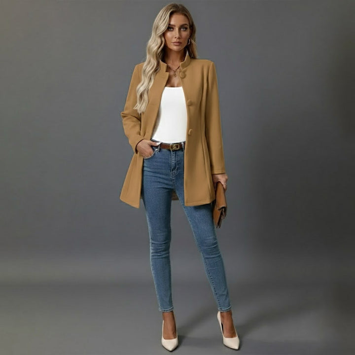 Kathrin | Damen Wintermantel Mit Knöpfen