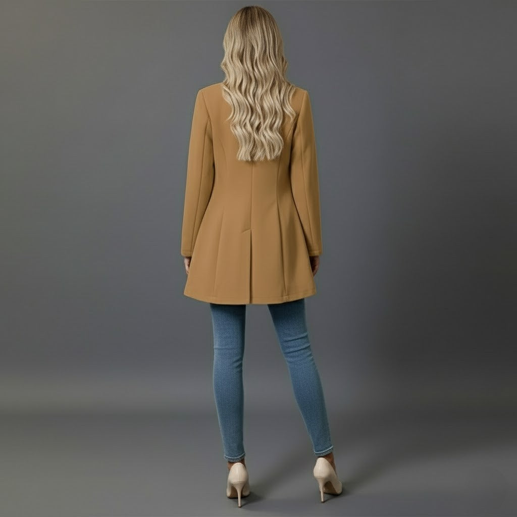 Kathrin | Damen Wintermantel Mit Knöpfen