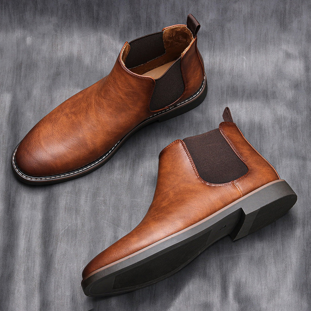 Viktor | Herren Leder-Chelsea-Stiefel mit Modernem Design