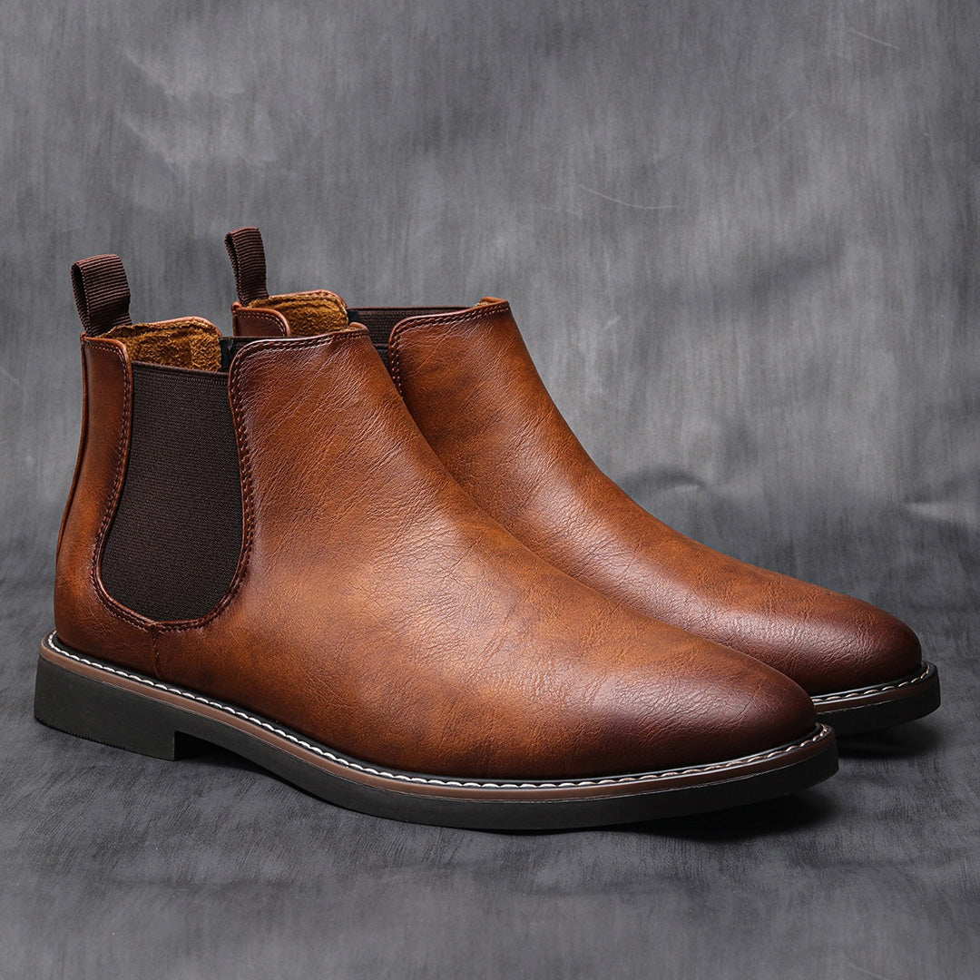 Viktor | Herren Leder-Chelsea-Stiefel mit Modernem Design