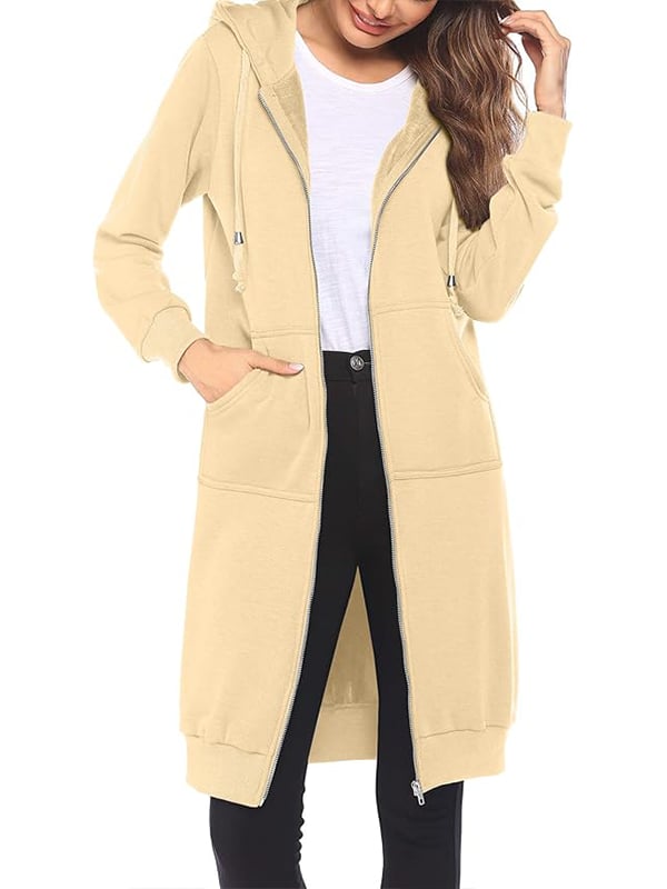 Gabriela | Damen Lange Winterjacke mit Kapuze - Elle Zürich