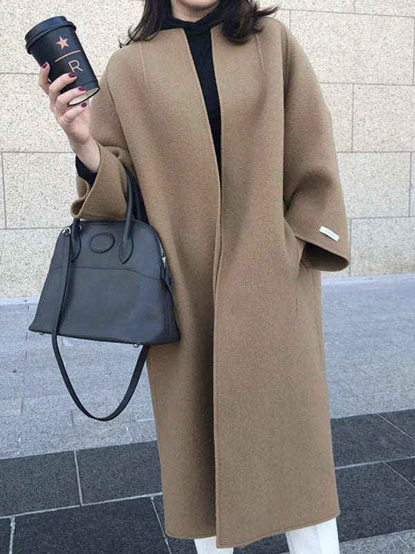 Angela | Damen Winter-Langmantel im minimalistischen Stil - Elle Zürich