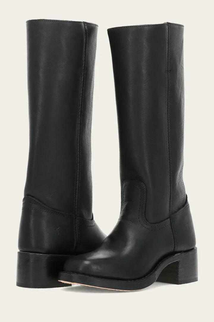 Dorothea | Damen Klassische Mid-Calf Lederstiefel
