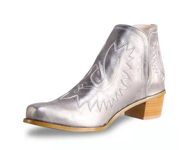 Ursula | Damen Western-Stiefeletten mit Stickerei - Elle Zürich