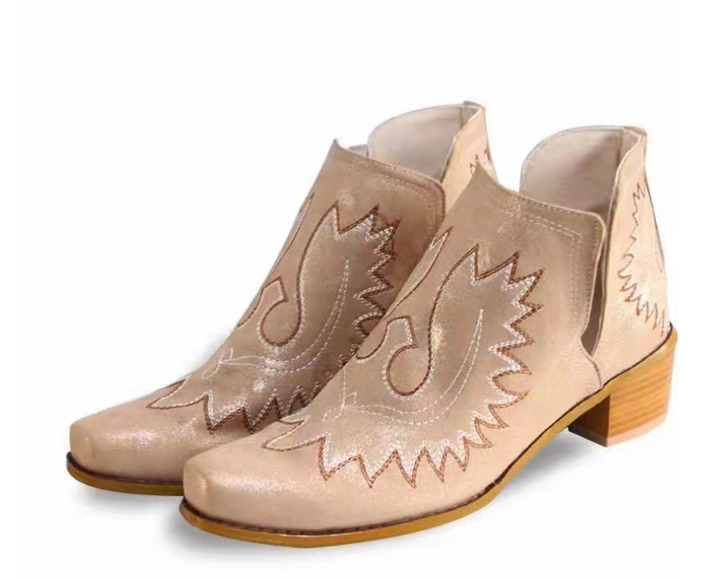 Ursula | Damen Western-Stiefeletten mit Stickerei - Elle Zürich