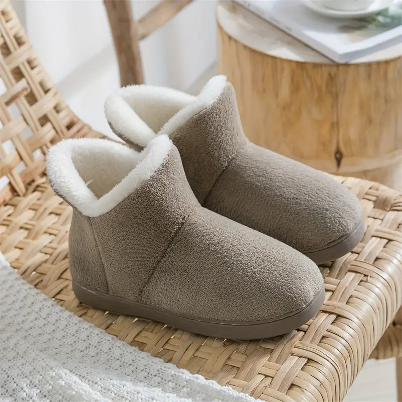 Angela | Damen Plüschige Winter-Hausschuhe mit Weicher Fütterung - Elle Zürich