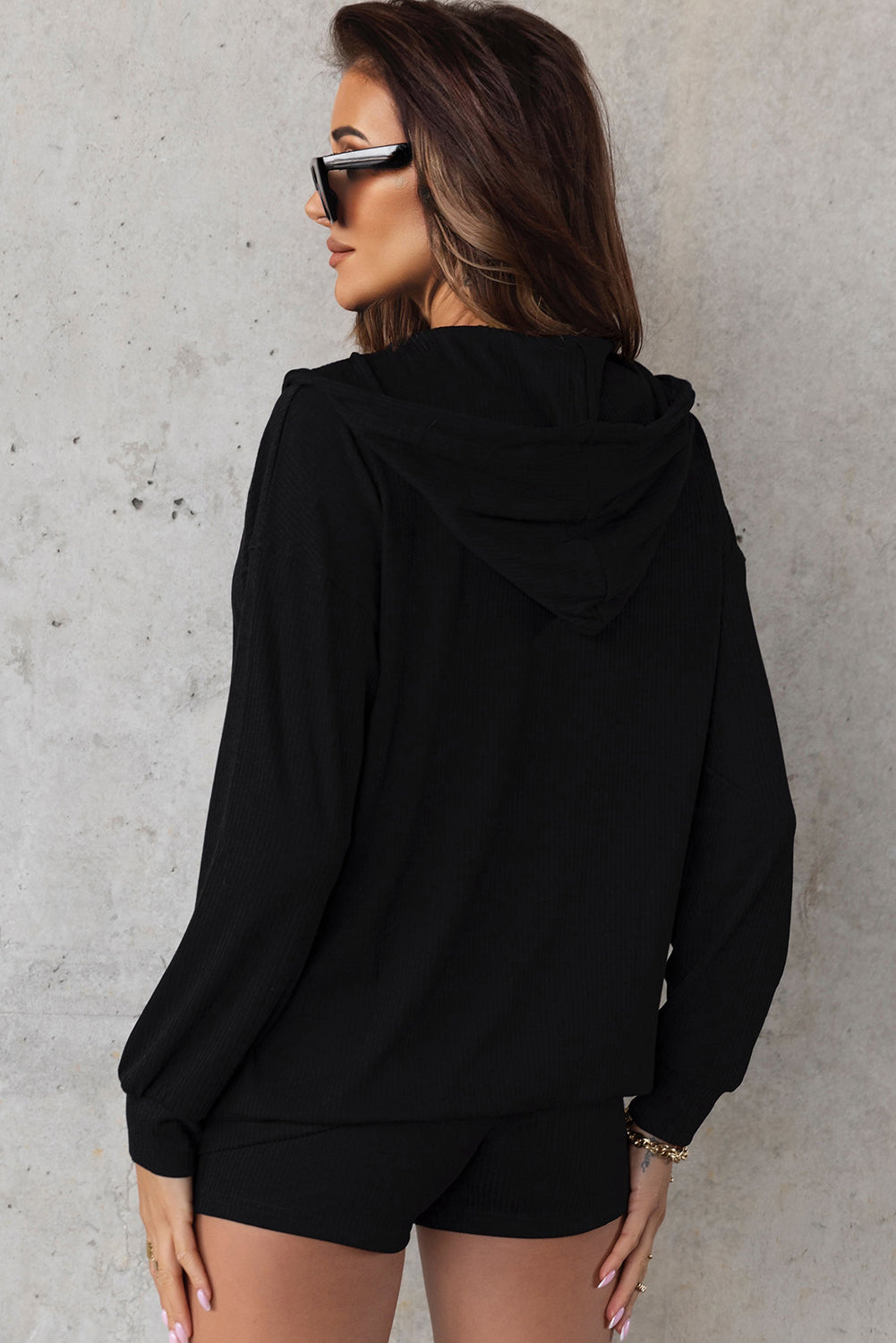 Angela | Kapuzen-Sweatshirt mit Reißverschluss Damen - Elle Zürich
