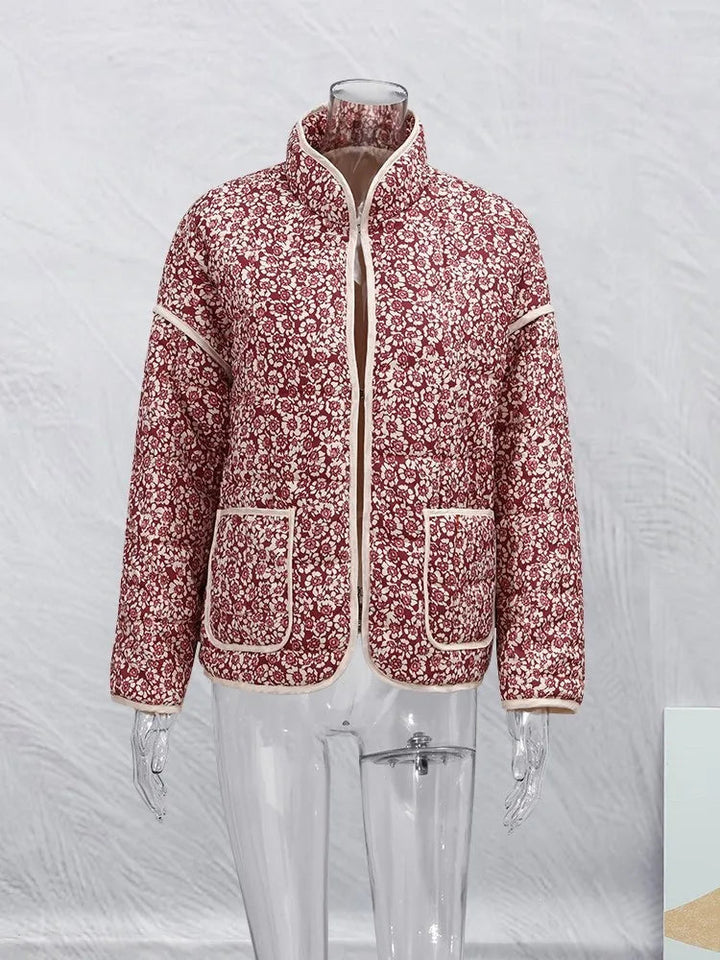 Jacqueline| Frühlingsjacke mit Blumenprint Damen - Elle Zürich