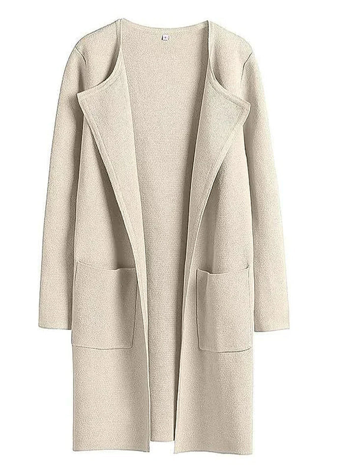 Bettina | Damen Kuschelige Winterstrickjacke mit Taschen - Elle Zürich