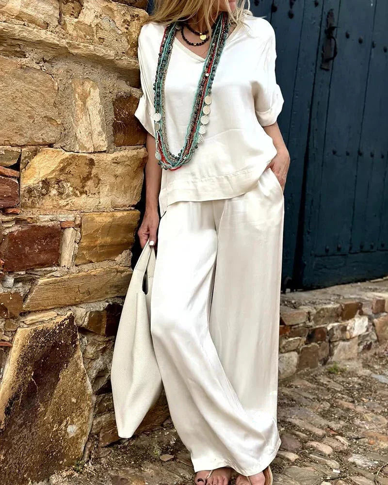 Carmen | Damen Elegantes Zweiteiliges Outfit mit lockerem Schnitt - Elle Zürich