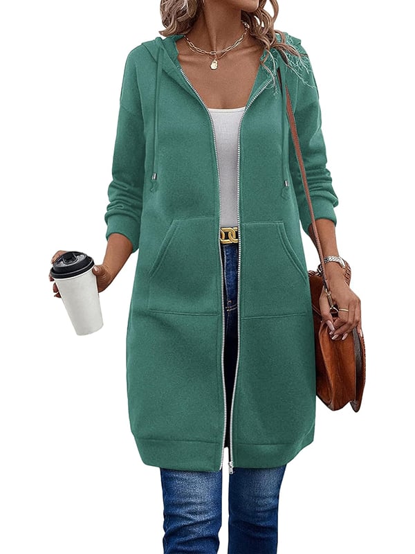 Gabriela | Damen Lange Winterjacke mit Kapuze - Elle Zürich