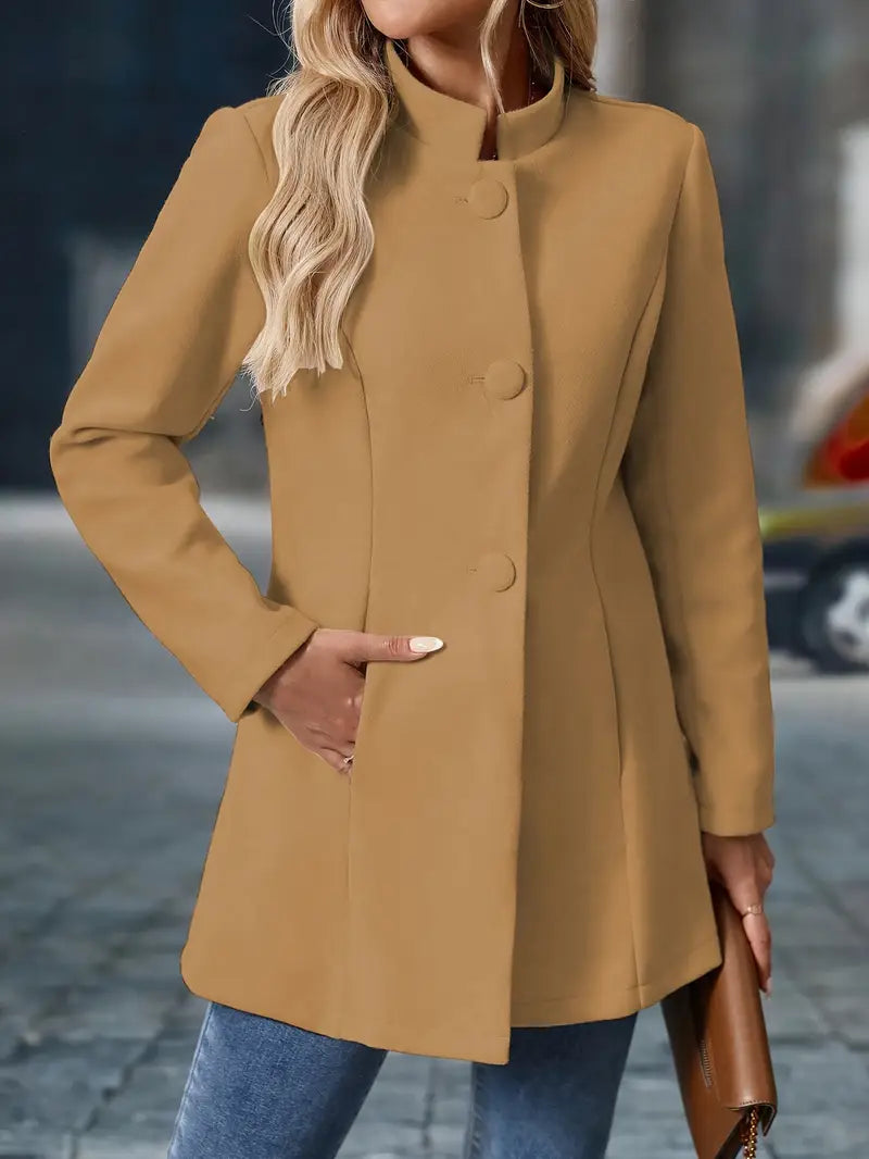 Sofia | Damen Winter Mantel mit Knöpfen - Elle Zürich