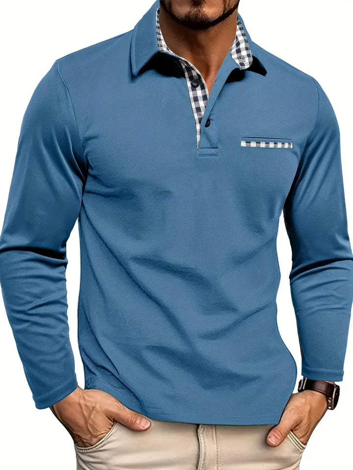 Chris | Herren Winter Langarm Polo-Shirt - Elle Zürich