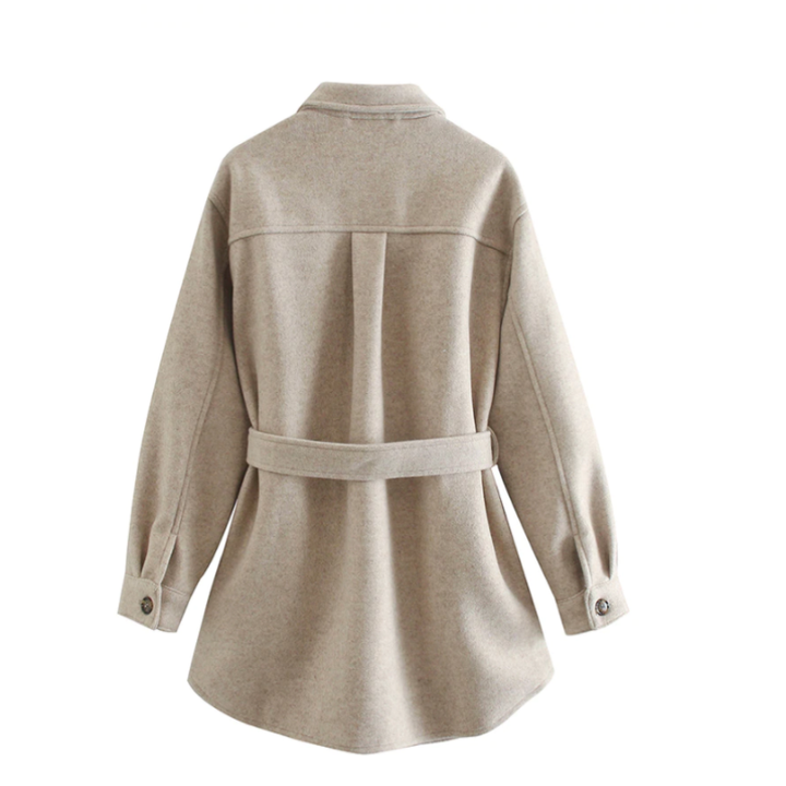 Barbara | Damen Lässiger Winter Mantel mit Gürtel - Elle Zürich