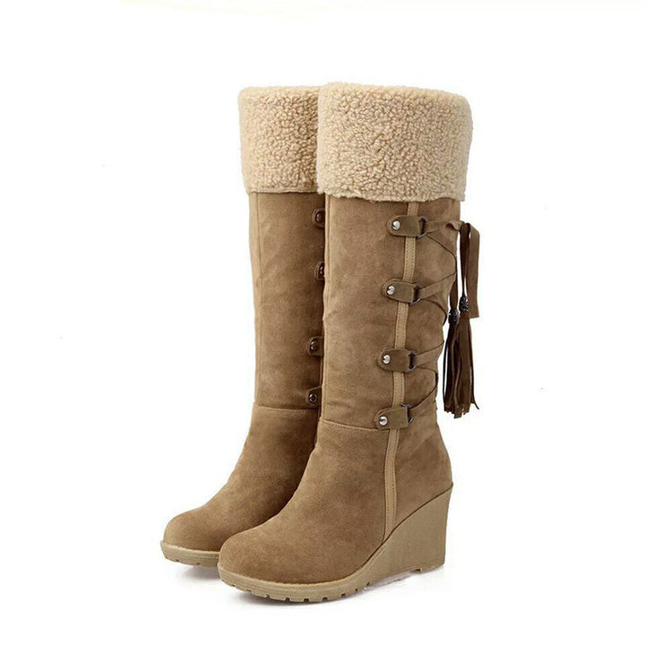 Tamara | Kniehohe Winter Keilabsatzstiefel Damen