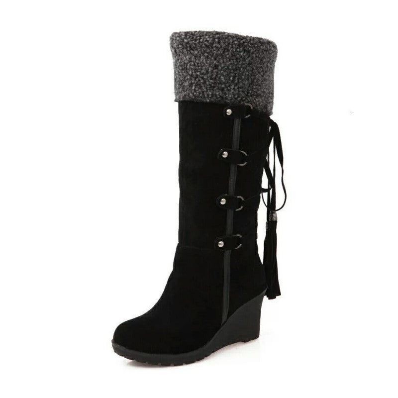 Tamara | Kniehohe Winter Keilabsatzstiefel Damen
