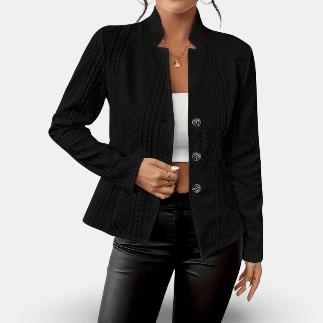 Jasmin | Damen Winterjacke mit Knöpfen und Schlanker Passform - Elle Zürich