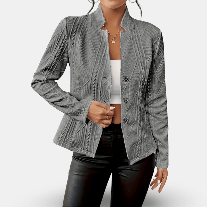 Jasmin | Damen Winterjacke mit Knöpfen und Schlanker Passform - Elle Zürich