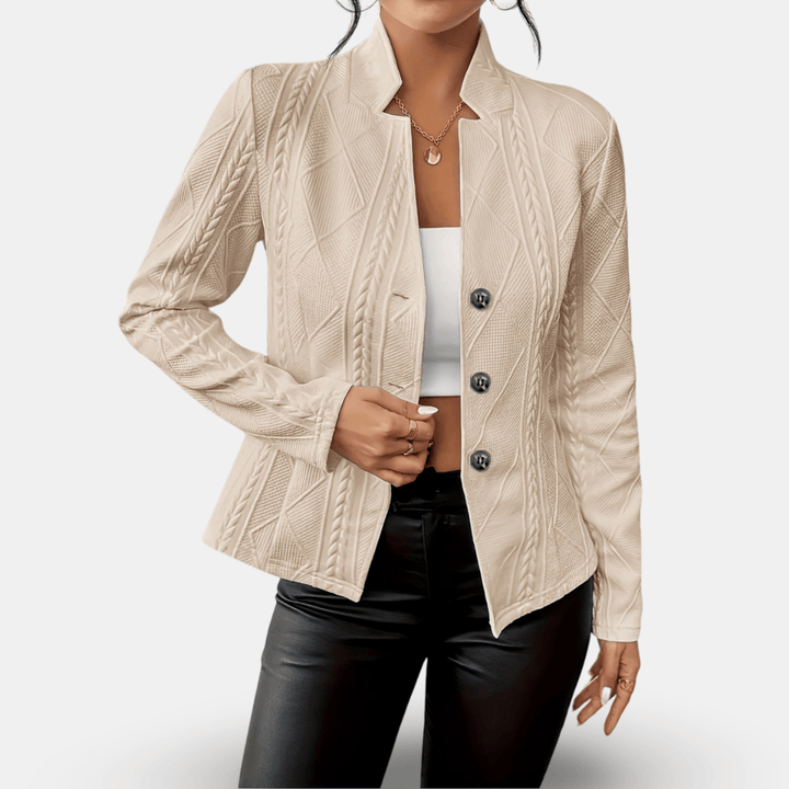 Jasmin | Damen Winterjacke mit Knöpfen und Schlanker Passform - Elle Zürich