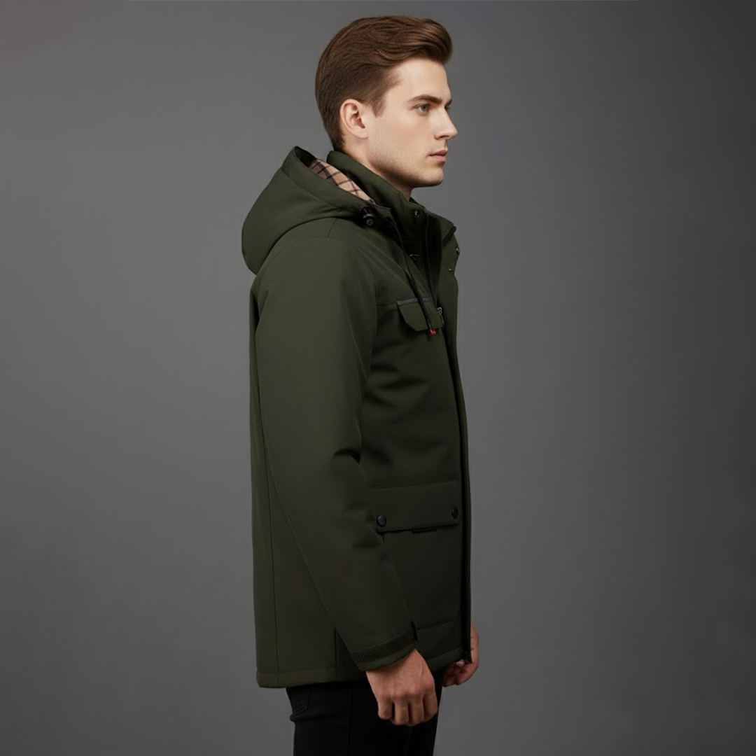 Clemens | Herren Wasserdichte Ski Winterjacke Mit Kapuze Für Draußen