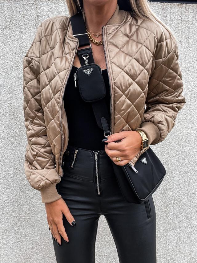Lara | Damen Winter-Stepp-Bomberjacke - Elle Zürich