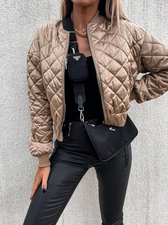 Lara | Damen Winter-Stepp-Bomberjacke - Elle Zürich