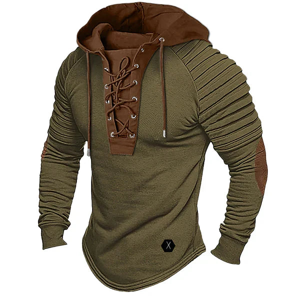 Emil | Herren-Kapuzenpullover mit Schnürung und gerippten Ärmeln - Elle Zürich