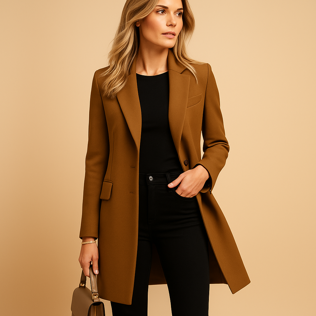 Veronika | Damen Winter Maßgeschneiderter Wollmantel - Elle Zürich