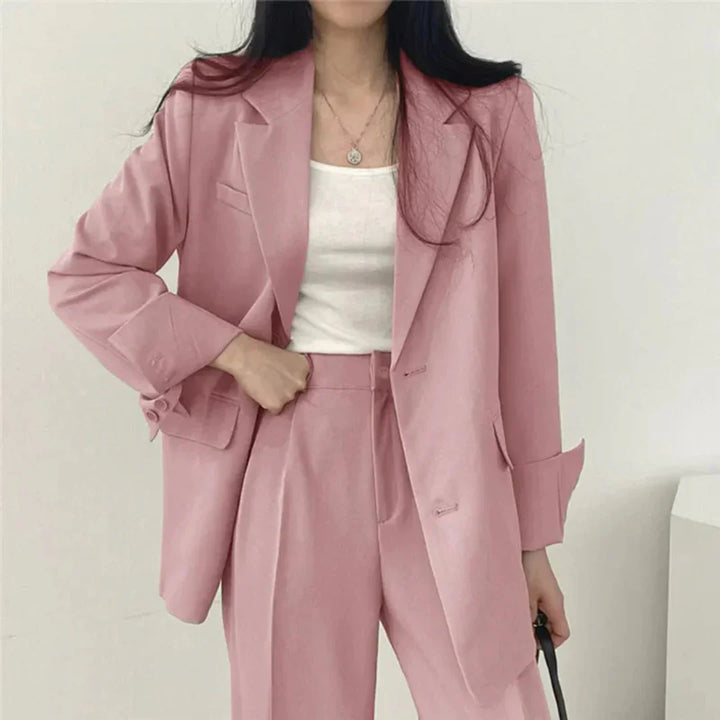 Karin | Damen Oversize Blazer und Hose mit weitem Bein - Elle Zürich