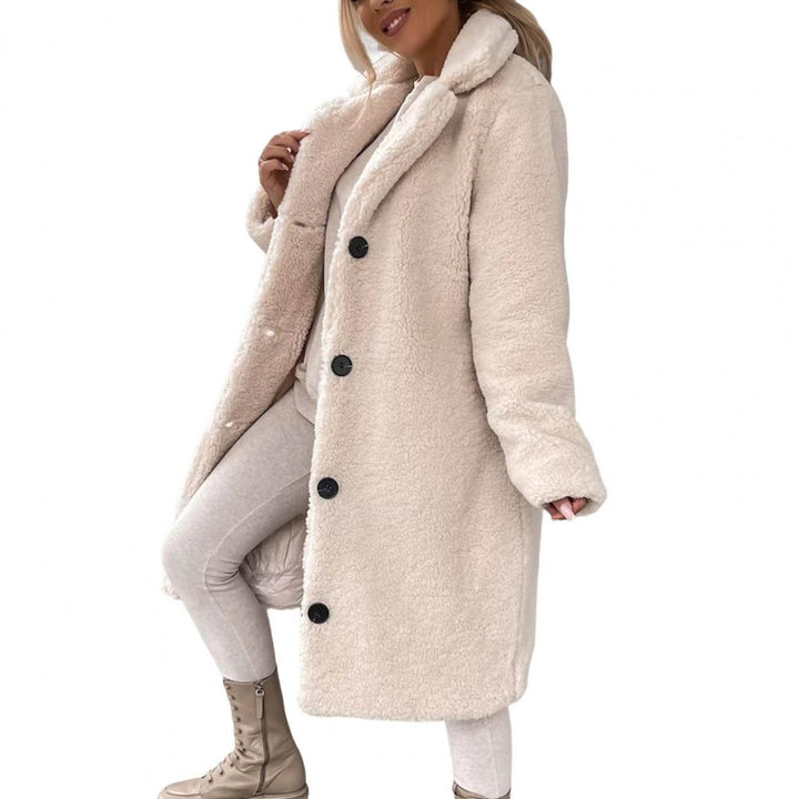 Jana | Damen Langer Teddy-Mantel mit Kunstpelz - Elle Zürich