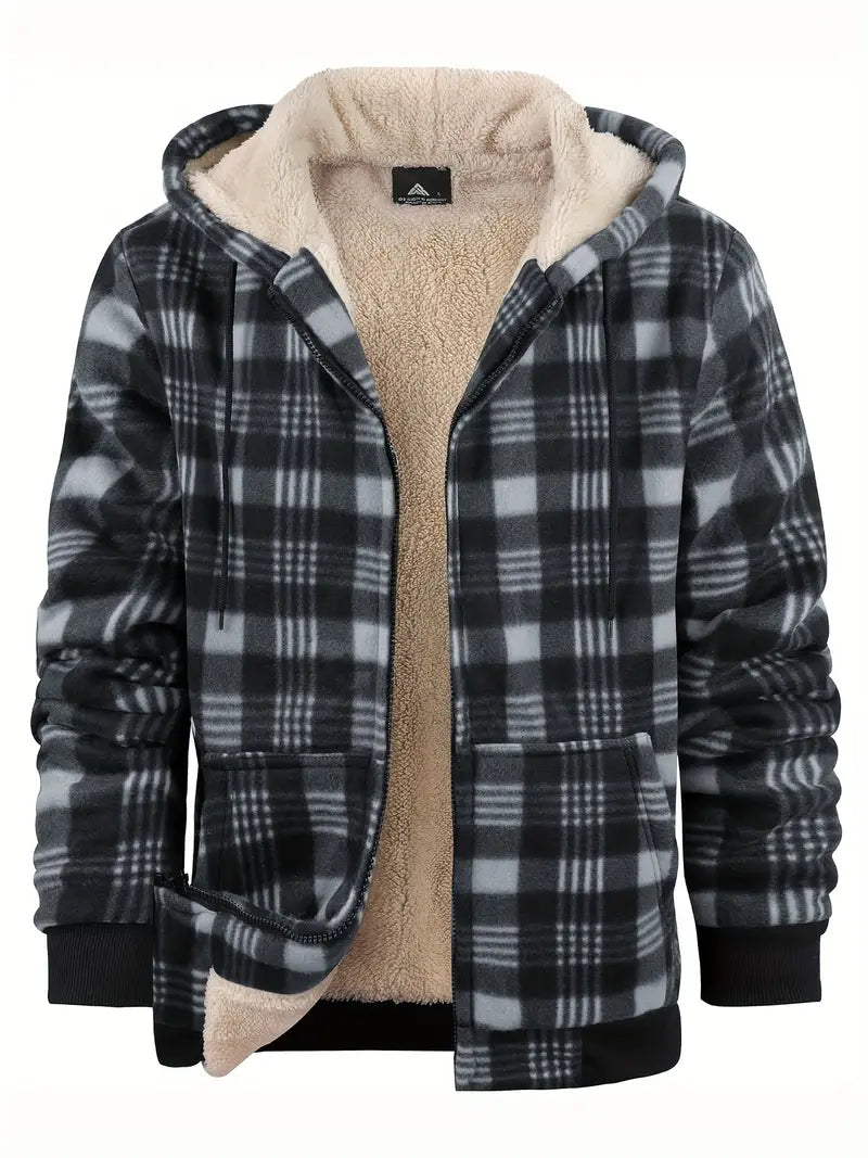 Manfred | Herren Winter-Jacke mit Reißverschluss, warmem Futter und Taschen - Elle Zürich