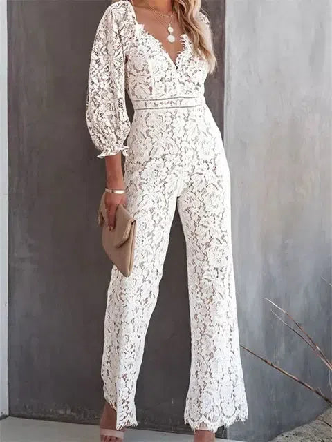Greta | Eleganter Jumpsuit mit V-Ausschnitt - Elle Zürich