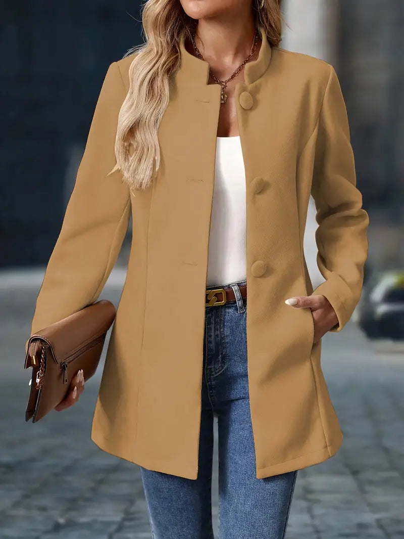 Sofia | Damen Winter Mantel mit Knöpfen - Elle Zürich