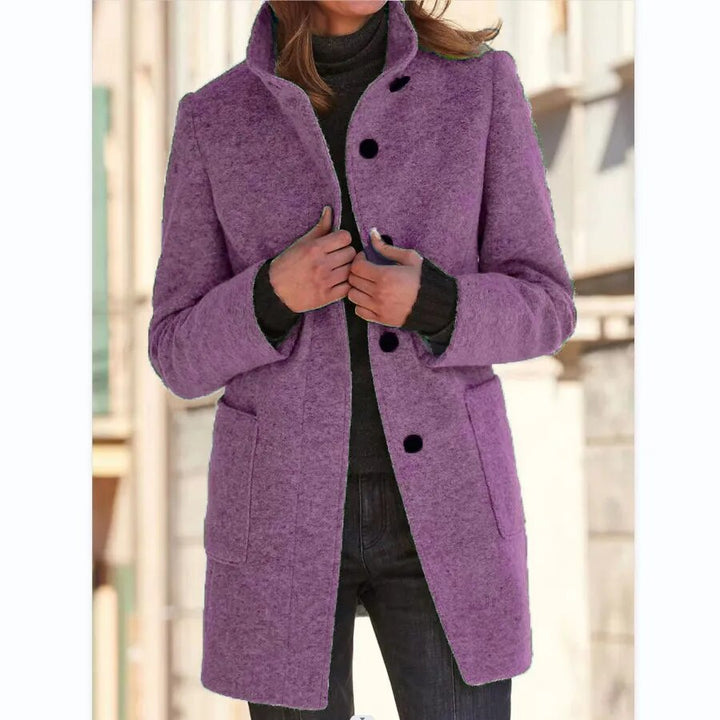 Katharina | Damen Eleganter Einreihiger Wintermantel - Elle Zürich