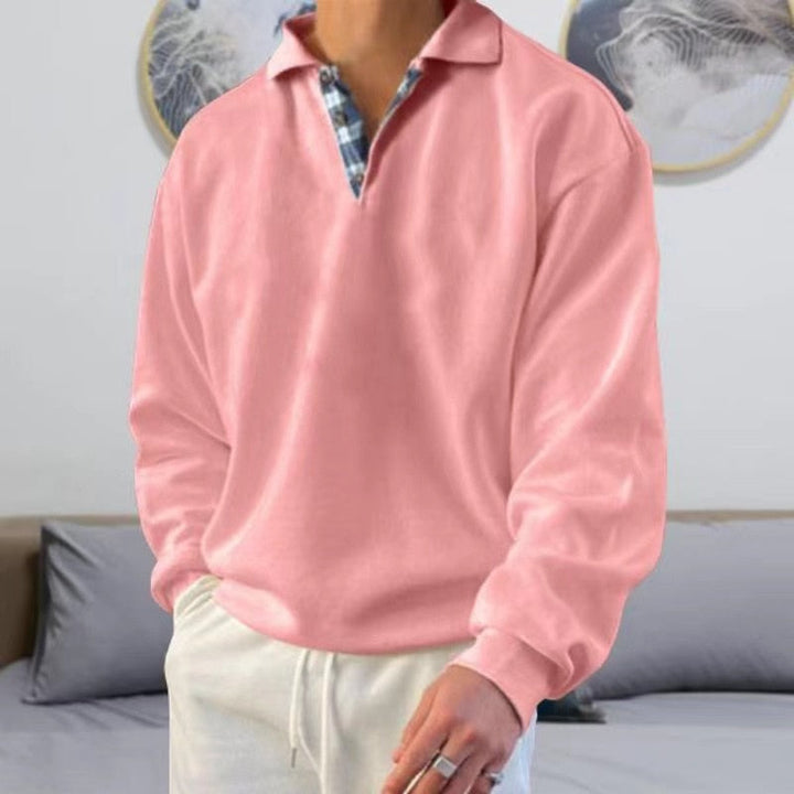 Dominic | Herren Relaxed Fit Sweatshirt mit Polokragen - Elle Zürich
