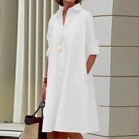 Karla | Elegantes und stilvolles Hemdkleid - Elle Zürich