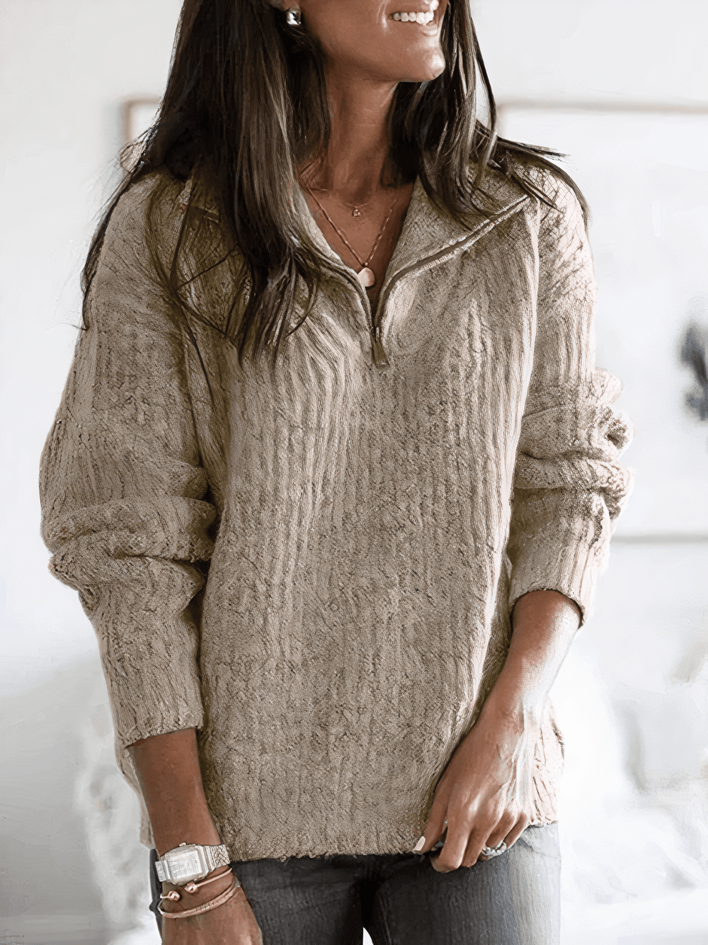 Magdalena | Lässiger Damen Strickpullover für entspannten Stil - Elle Zürich