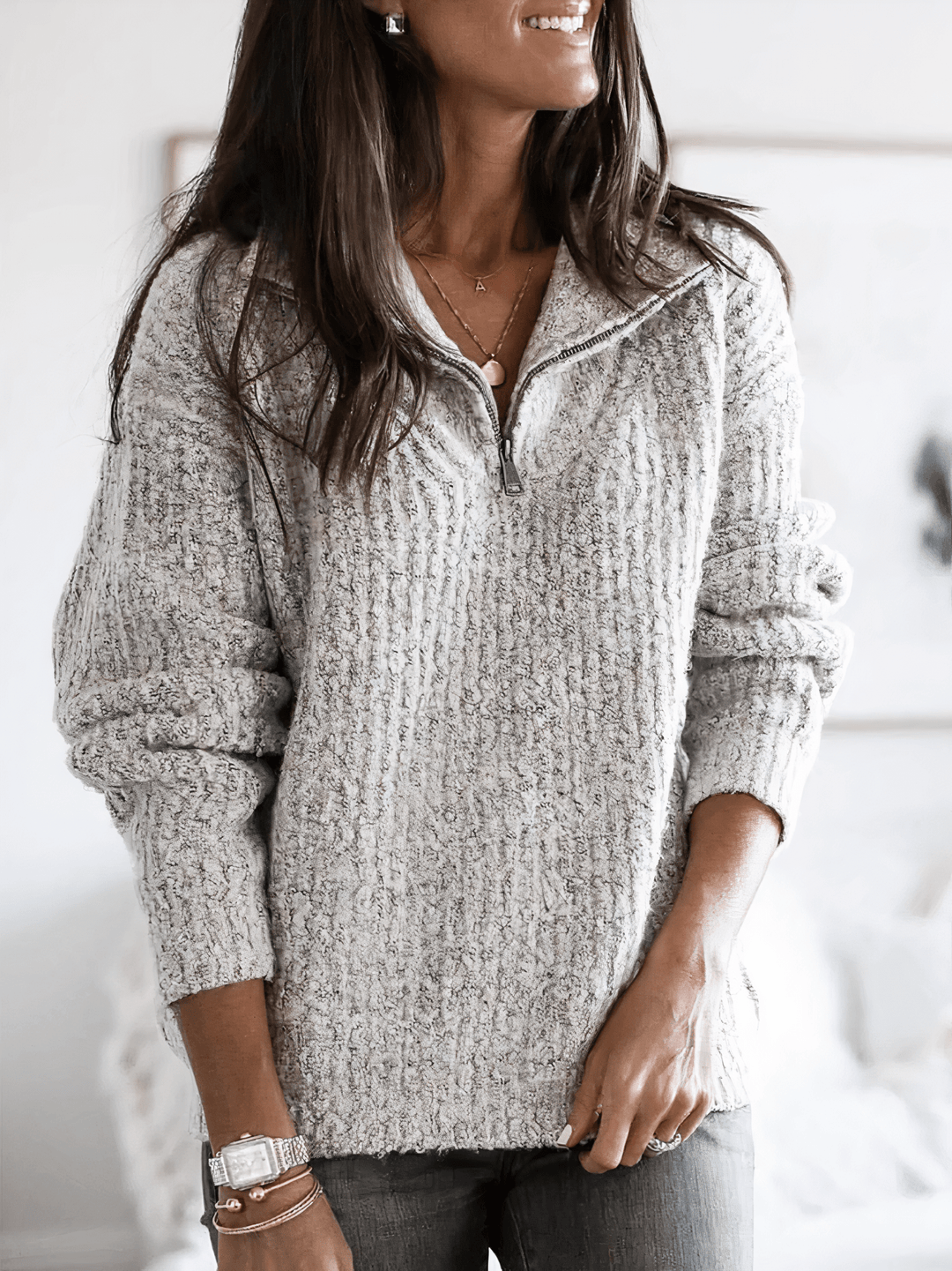 Magdalena | Lässiger Damen Strickpullover für entspannten Stil - Elle Zürich