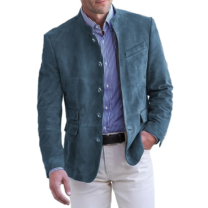 Sebastian | Freizeit Wildlederjacke mit Knöpfen für Herren