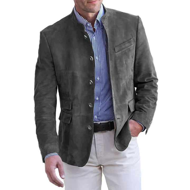 Sebastian | Freizeit Wildlederjacke mit Knöpfen für Herren