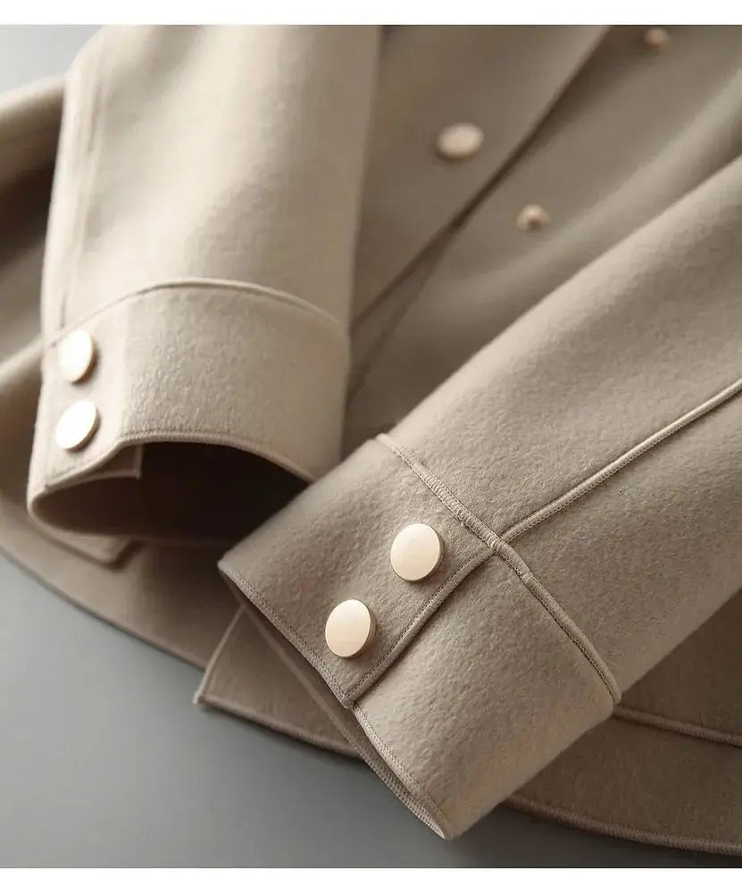 Alina | Damen Winter Wollmantel mit Lockerer Passform - Elle Zürich