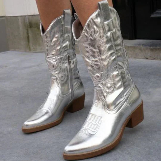Karin  | Klassische Lederstiefel für Damen - Elle Zürich